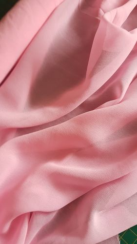 Chiffon Polyester crepe in Pink