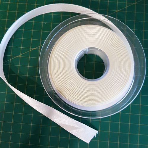 Ivory Double Faced Ribbon 15mm